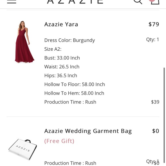 Maroon bridesmaid dress - Picture 3 of 3